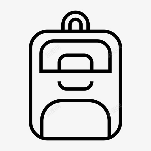 背包徒步旅行行李图标svg_新图网 https://ixintu.com 徒步旅行 背包 背包线 行李