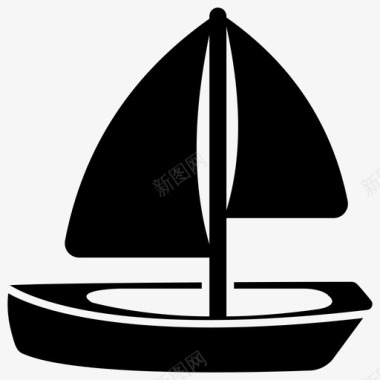 帆船儿童玩具玩具船图标图标