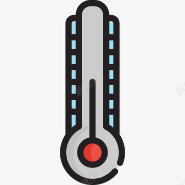 温度天气51线性颜色图标图标