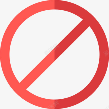 禁止android应用程序7平面图标图标