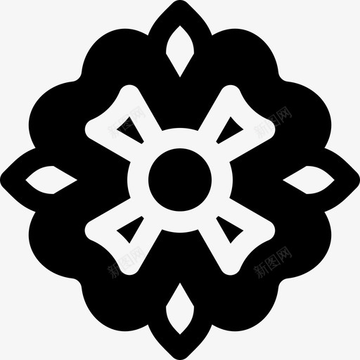 花夏威夷3填充图标svg_新图网 https://ixintu.com 填充 夏威夷3 花
