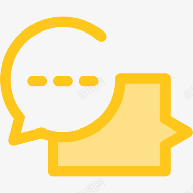 对话用户5黄色图标图标