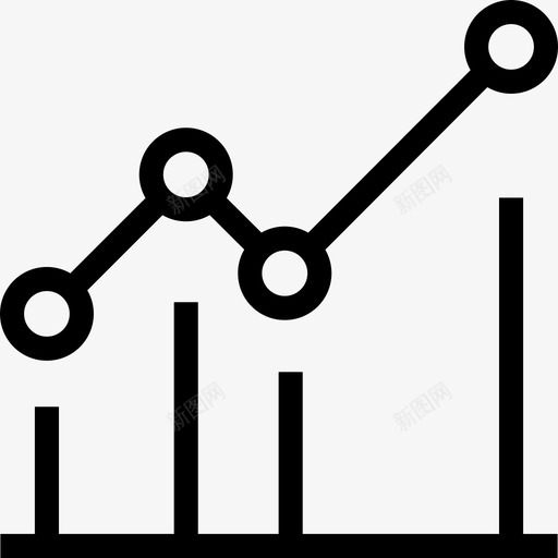 折线图搜索引擎优化营销7线性图标svg_新图网 https://ixintu.com 折线图 搜索引擎优化营销7 线性