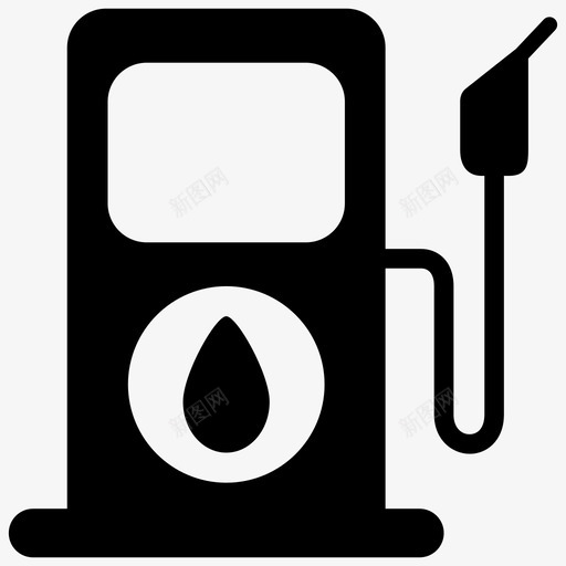 加油站燃料气泵图标svg_新图网 https://ixintu.com 加油站 气泵 汽油 燃料 运输