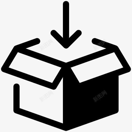 盒装送货物流图标svg_新图网 https://ixintu.com 包裹 物流 盒装 送货 送货物流