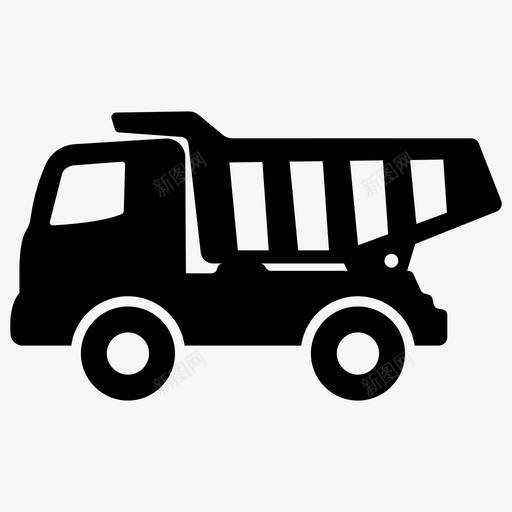 自卸卡车儿童玩具玩具卡车图标svg_新图网 https://ixintu.com 儿童玩具 玩具卡车 玩具字形图标 玩具车 玩具运输 自卸卡车