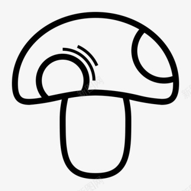 蘑菇真菌配料图标图标