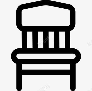 椅子49号酒店直线型图标图标
