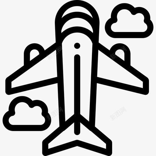 飞机巴西2线性图标svg_新图网 https://ixintu.com 巴西2 线性 飞机