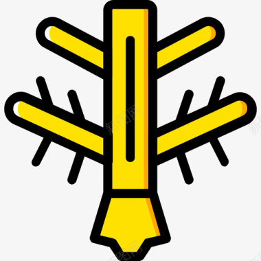 树符号4黄色图标图标