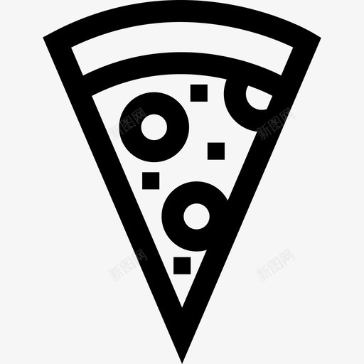 意大利披萨6直纹图标svg_新图网 https://ixintu.com 意大利披萨6 直纹