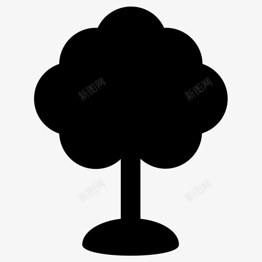 树木绿色自然图标svg_新图网 https://ixintu.com 树木 植物树 绿色 自然 自然树叶生态园林天然林
