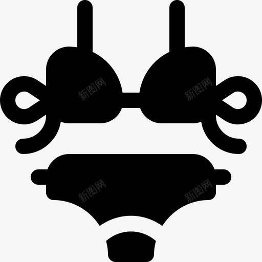 比基尼夏威夷3填充图标svg_新图网 https://ixintu.com 填充 夏威夷3 比基尼