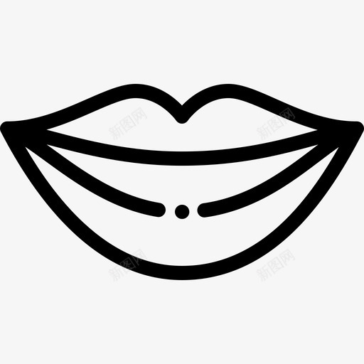 嘴唇牙齿护理5线性图标svg_新图网 https://ixintu.com 嘴唇 牙齿护理5 线性