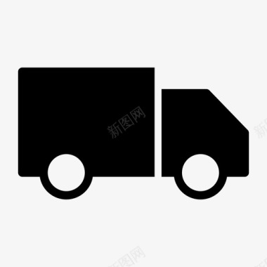 卡车送货包裹运送图标图标