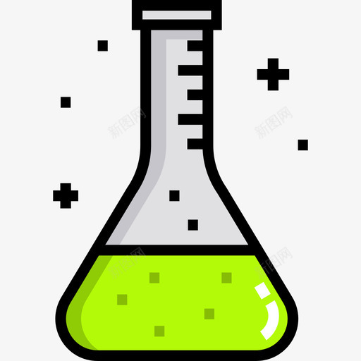 烧杯学习12线颜色图标svg_新图网 https://ixintu.com 学习12 烧杯 线颜色