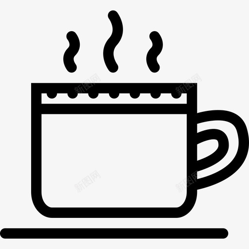 咖啡杯咖啡店17直线型图标svg_新图网 https://ixintu.com 咖啡店17 咖啡杯 直线型