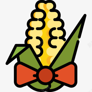 玉米6月2日线形颜色图标图标