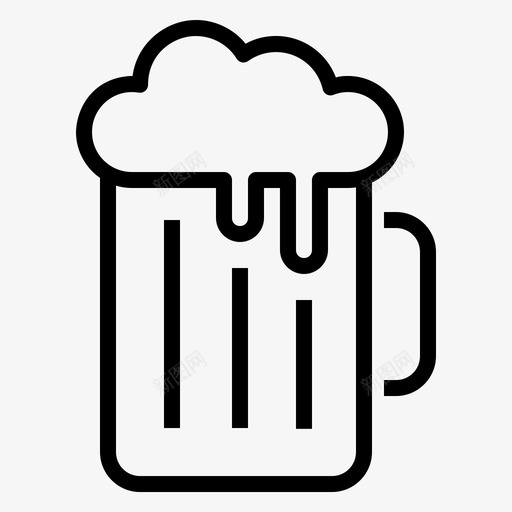 啤酒饮料冷饮图标svg_新图网 https://ixintu.com 冷饮 啤酒 夏日 季节 款待 派对 饮料