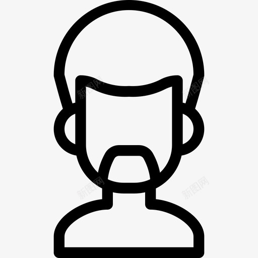 人物头像发型人物图标svg_新图网 https://ixintu.com 人物 人物头像 发型 用户