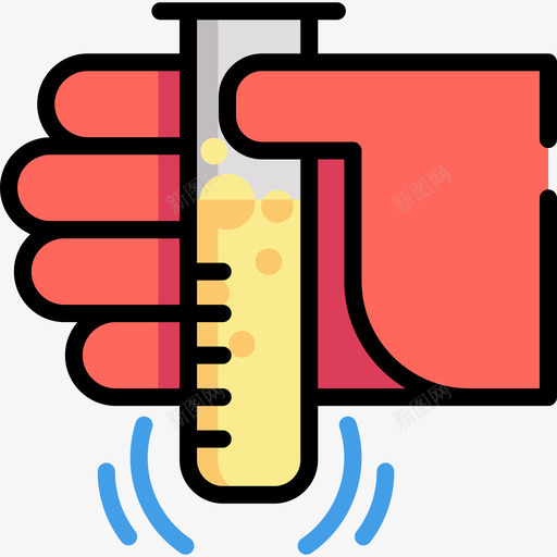 试管化学7线性颜色图标svg_新图网 https://ixintu.com 化学7 线性颜色 试管