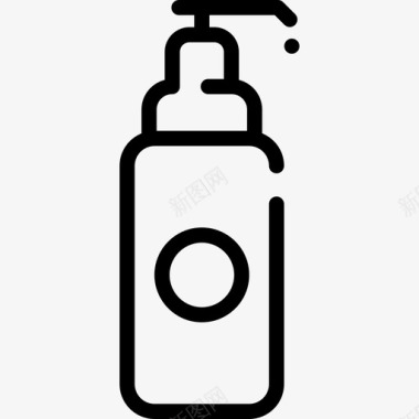 香皂美发理发店3直线型图标图标