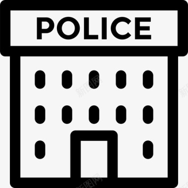 警察局犯罪与安全局直系图标图标