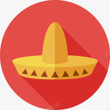 墨西哥帽cincodemayo扁平图标图标
