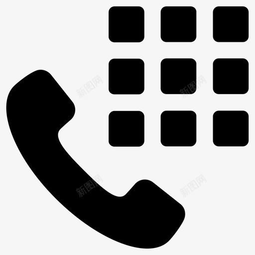 电话号码呼叫板号码板图标svg_新图网 https://ixintu.com 号码板 呼叫板 电话号码 电话呼叫