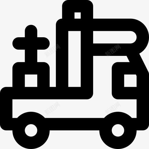 卡车运输21轮廓图标svg_新图网 https://ixintu.com 卡车 轮廓 运输21
