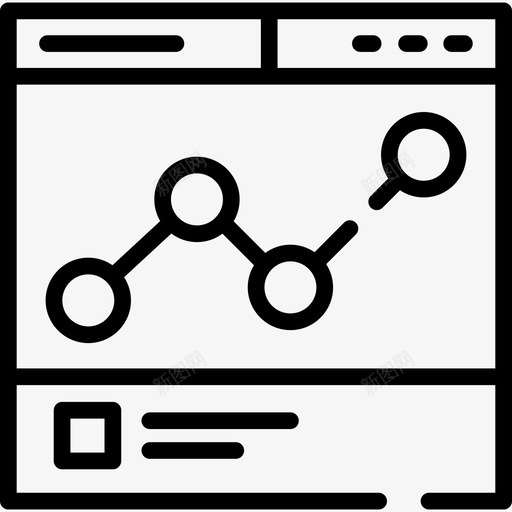 浏览器数字营销23线性图标svg_新图网 https://ixintu.com 数字营销23 浏览器 线性