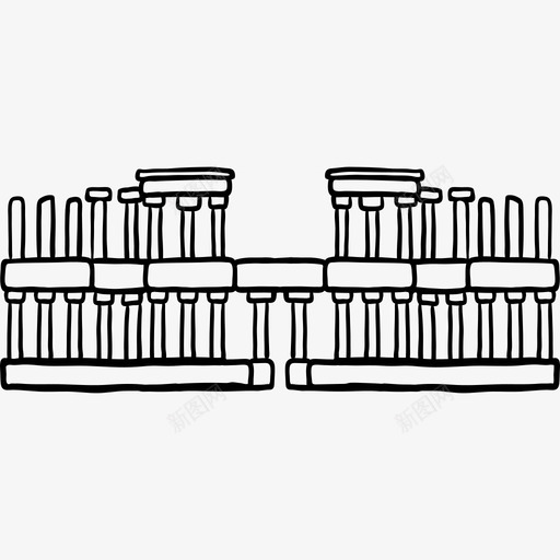 梅里达黑世界剧院图标svg_新图网 https://ixintu.com 梅里达黑世界剧院