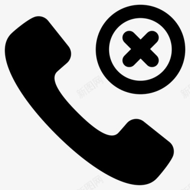 电话阻止呼叫没有电话图标图标