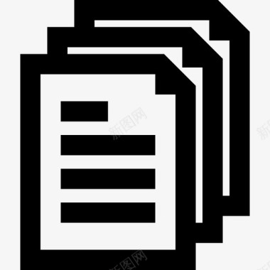 文件文件和文件夹7线性图标图标