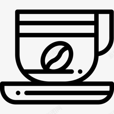 咖啡杯巴西2线性图标图标