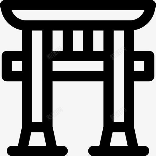 GateTori日语7线性图标svg_新图网 https://ixintu.com GateTori 日语7 线性