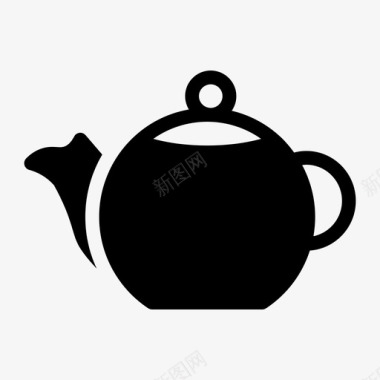 茶壶咖啡厨房图标图标