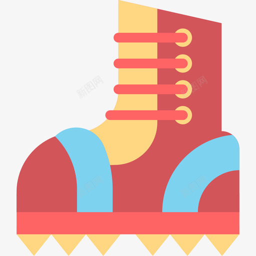 野营靴20平底图标svg_新图网 https://ixintu.com 平底 野营靴20