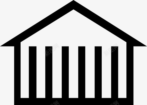 仓库大楼住宅图标svg_新图网 https://ixintu.com 仓库 住宅 住宅和住宅 大楼 豪宅