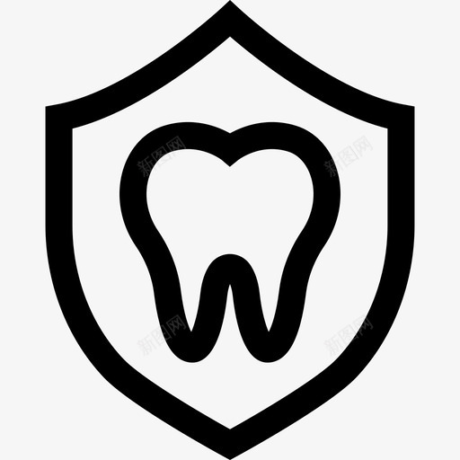 防护牙科护理3线性图标svg_新图网 https://ixintu.com 牙科护理3 线性 防护