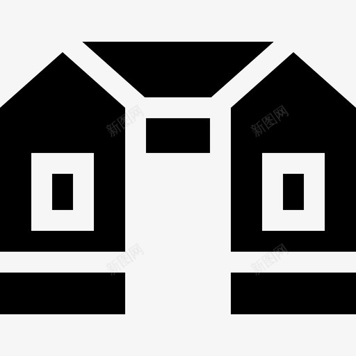 房屋房屋类型5已填充图标svg_新图网 https://ixintu.com 已填充 房屋 房屋类型5