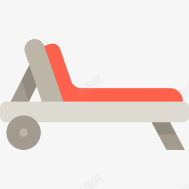 躺椅家具28扁平图标图标