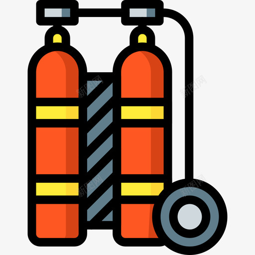 氧气罐假期线性颜色图标svg_新图网 https://ixintu.com 假期 储气罐 氧气罐 线性颜色