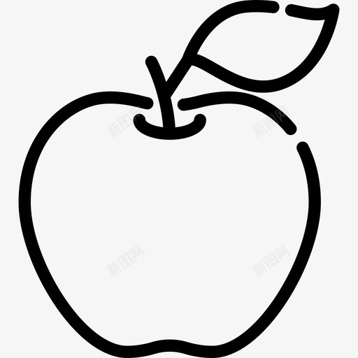 苹果夏季食品饮料3线性图标svg_新图网 https://ixintu.com 夏季食品饮料3 线性 苹果
