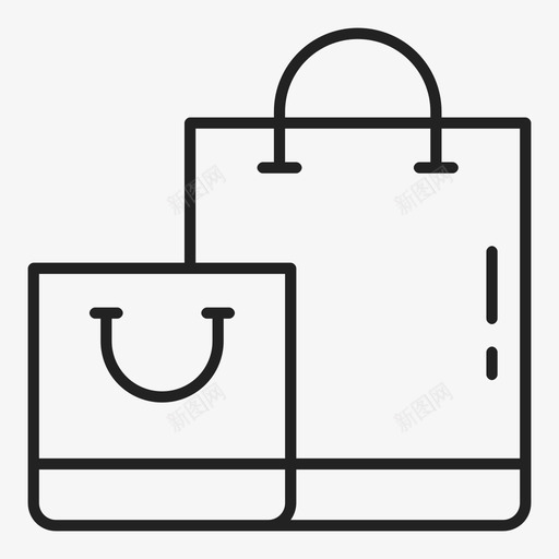 购物购物袋购买图标svg_新图网 https://ixintu.com 出售 购买 购物 购物物品 购物袋