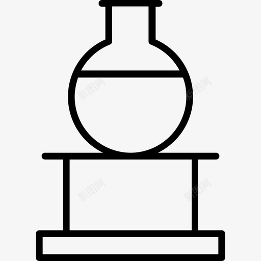 烧瓶医用45线性图标svg_新图网 https://ixintu.com 医用45 烧瓶 线性