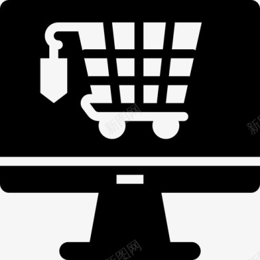 网上购物电脑业务2填充图标图标