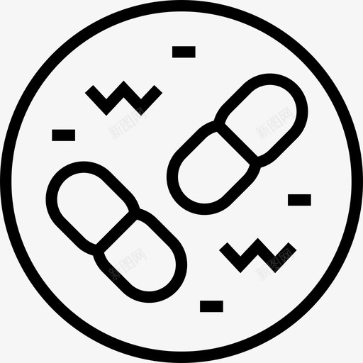 细菌科学4直系图标svg_新图网 https://ixintu.com 直系 科学4 细菌