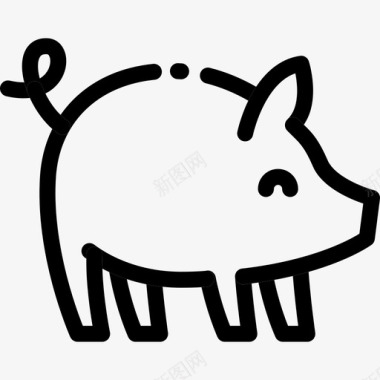猪动物31直系图标图标