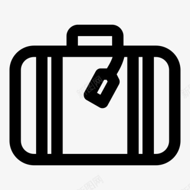 旅行箱休闲行李图标图标